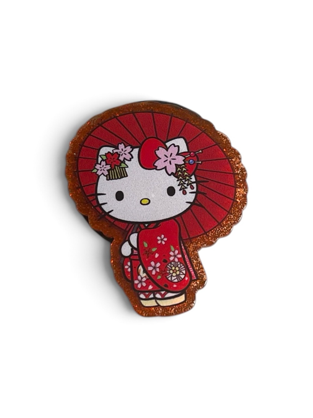 Hello Kitty Red Kimono Enamel Pin by Hello Kitty